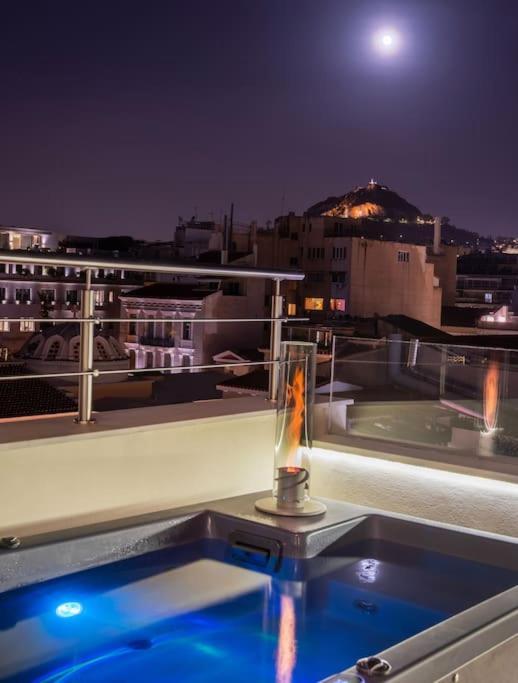 Apartment Heated Plunge Pool & Firepit Acropolis Penthouse Athen
